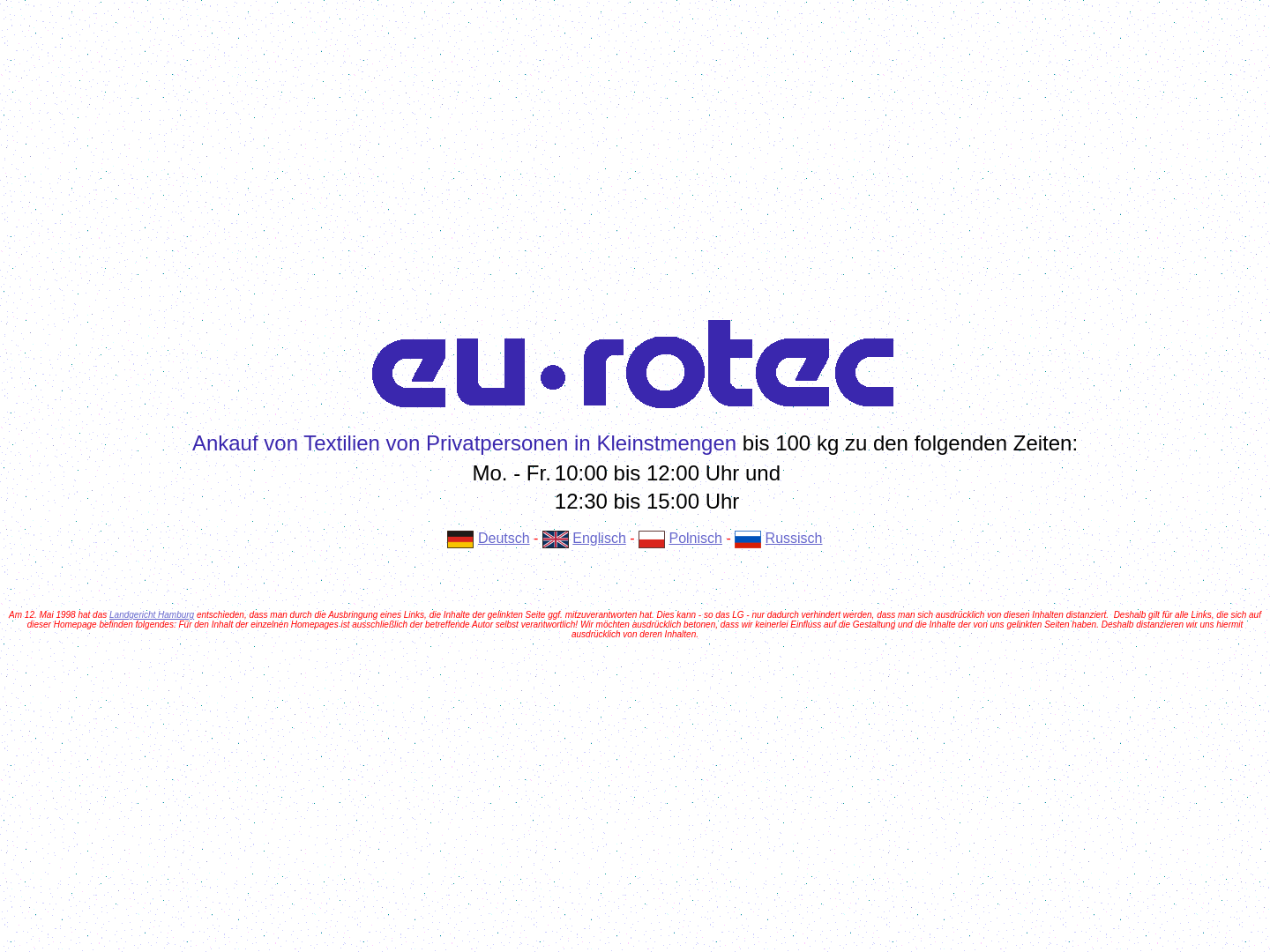 Eu-rotec Putzlappen- und Textilrecycling Produktions GmbH