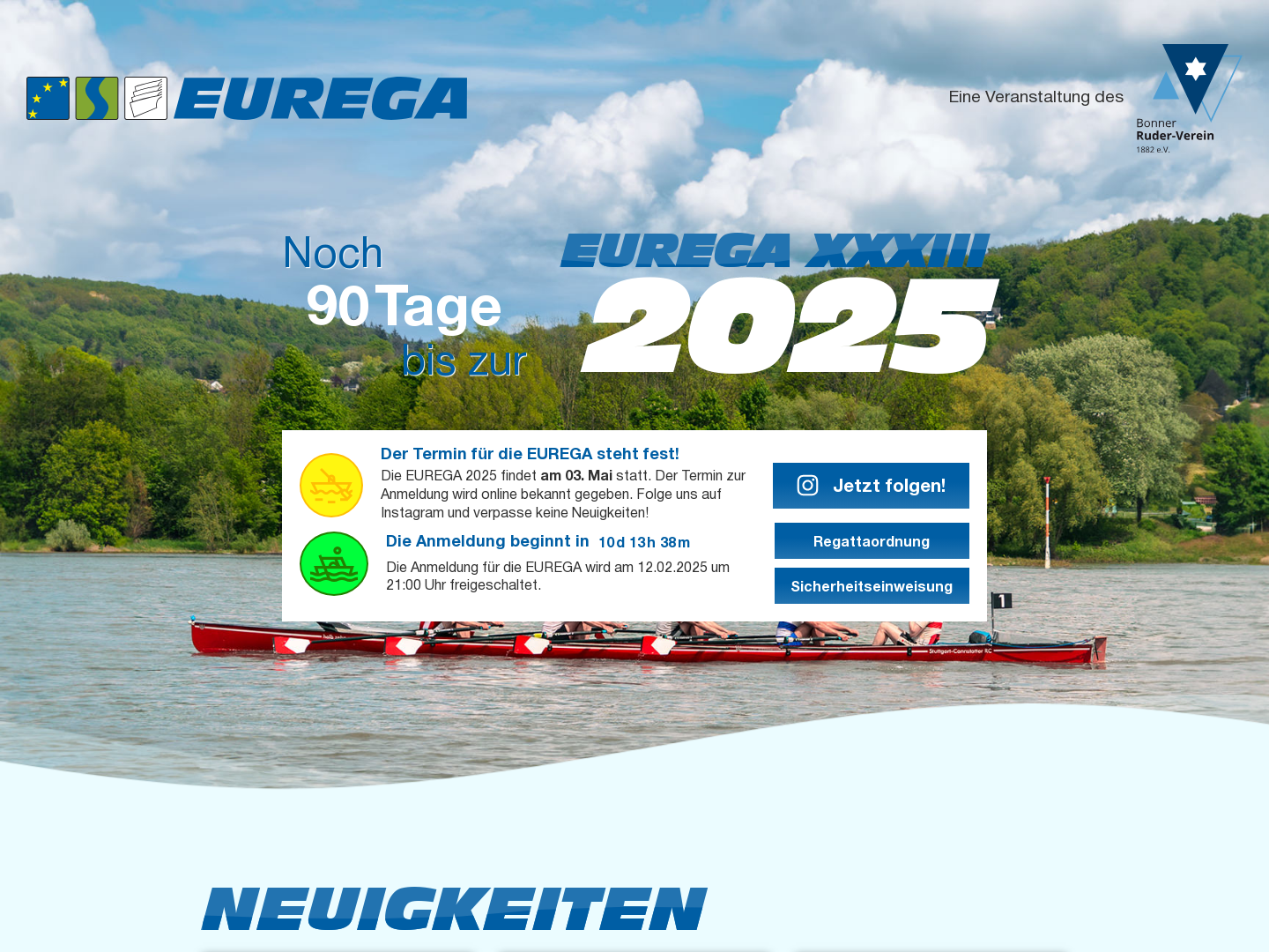 Europäische Rhein Regatta