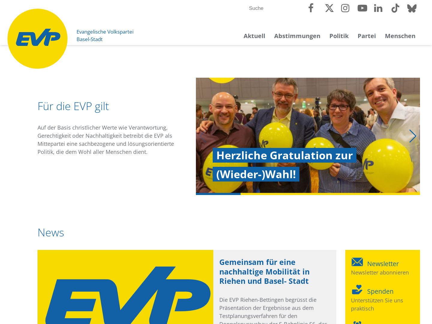 Evangelische Volkspartei Basel-Stadt - EVP