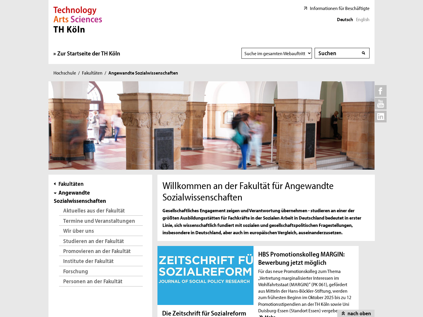 Fakultät für Angewandte Sozialwissenschaften (F01)