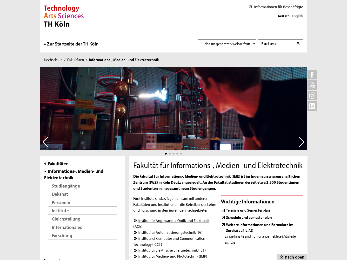 Fakultät für Informations-, Medien- und Elektrotechnik (F07)