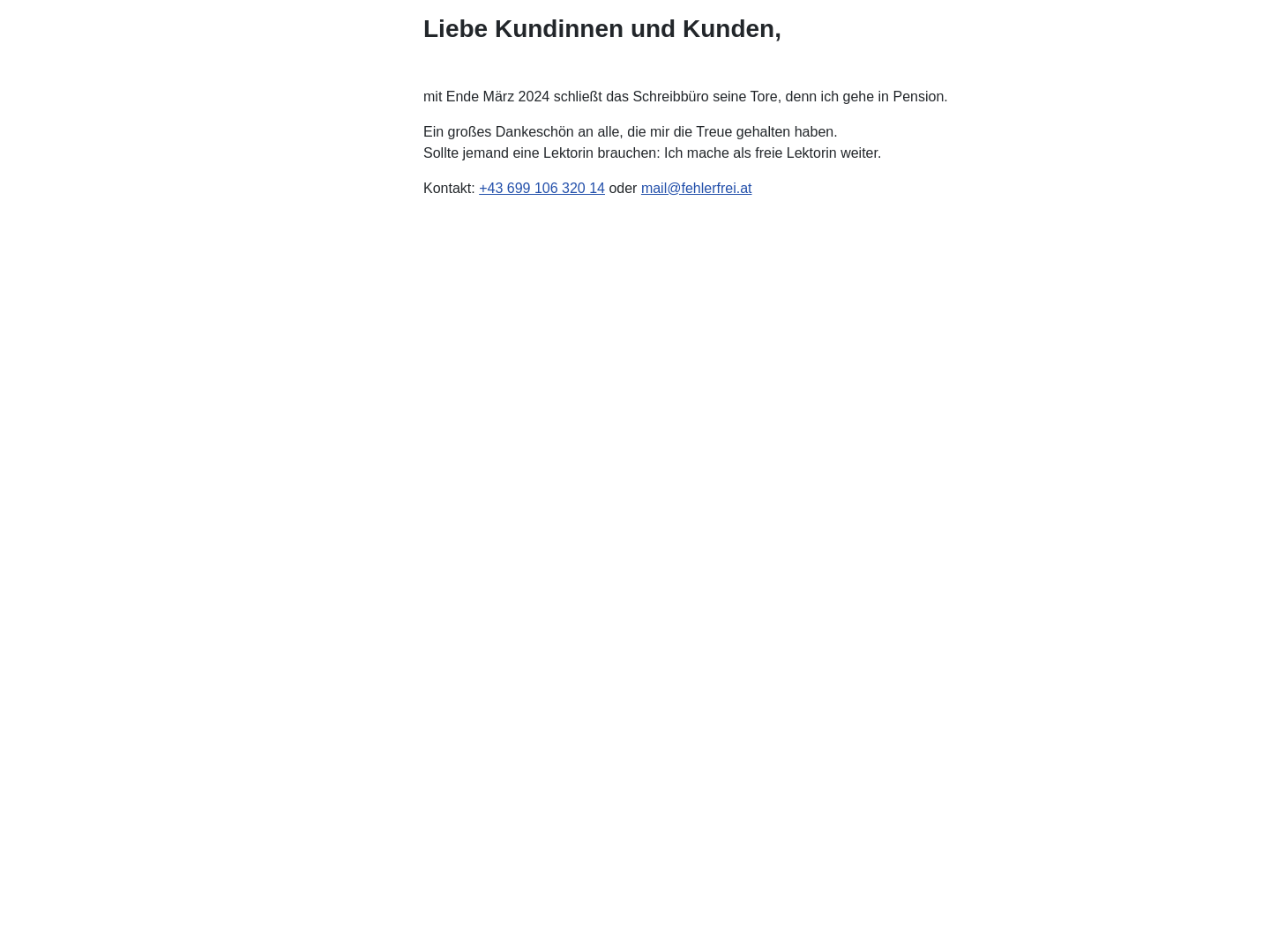 Lektorat und Schreibwerkstatt Liedl-Kahofer