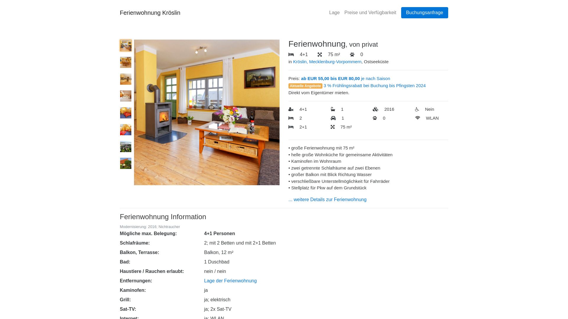 Ferienwohnung Familie Krüger