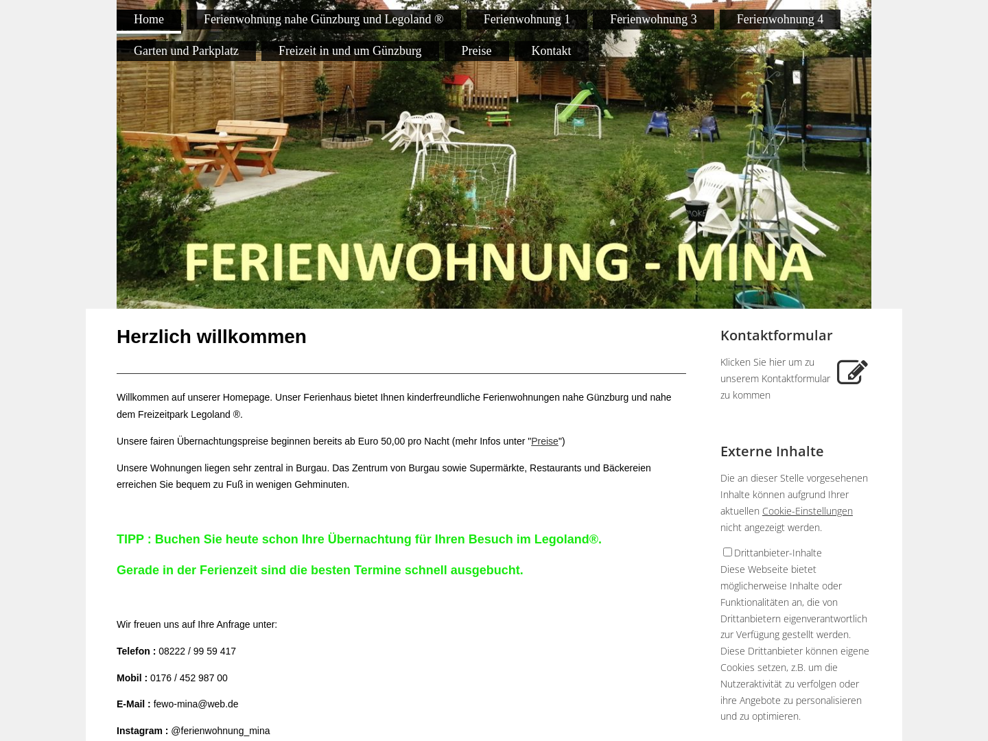 Ferienwohnung Mina