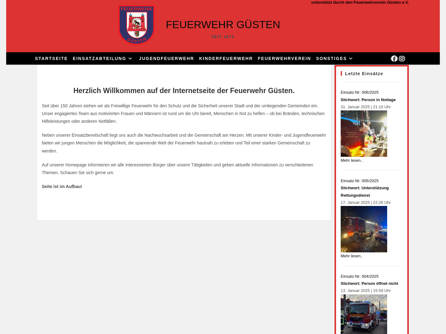 Feuerwehr Güsten