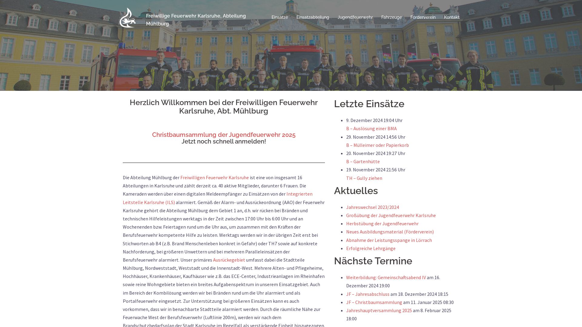 Freiwillige Feuerwehr Karlsruhe - Abteilung Mühlburg