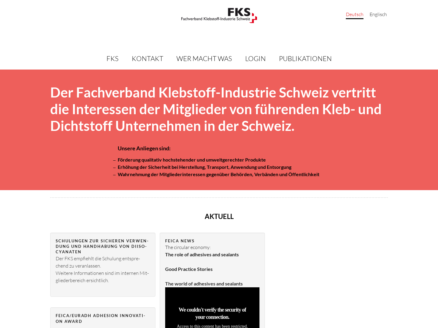 Fachverband Klebstoff-Industrie Schweiz