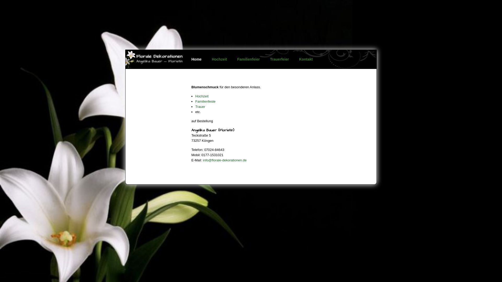 Florale-Dekorationen