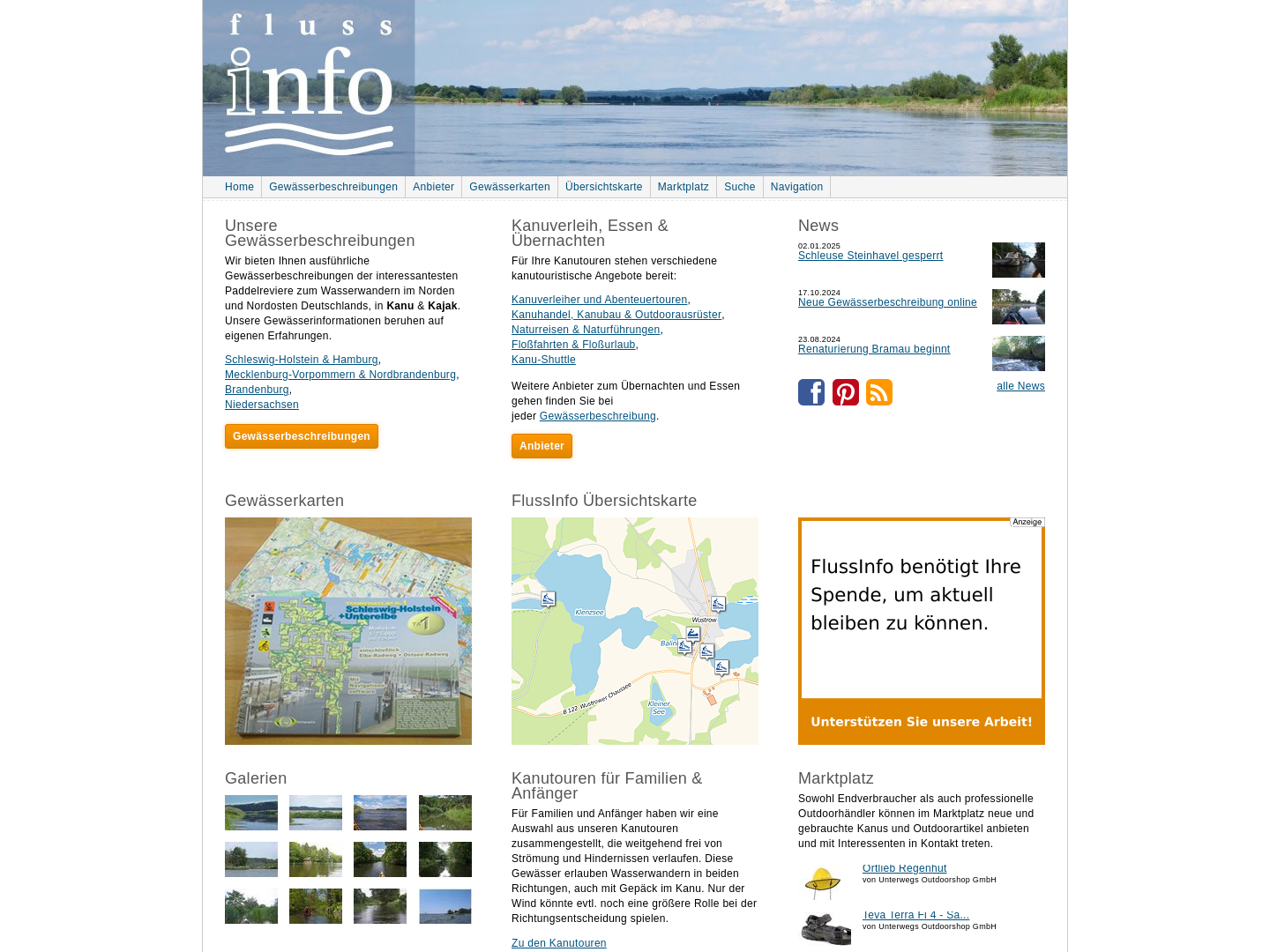 FlussInfo - Mit dem Kanu unterwegs auf Norddeutschlands Flüssen