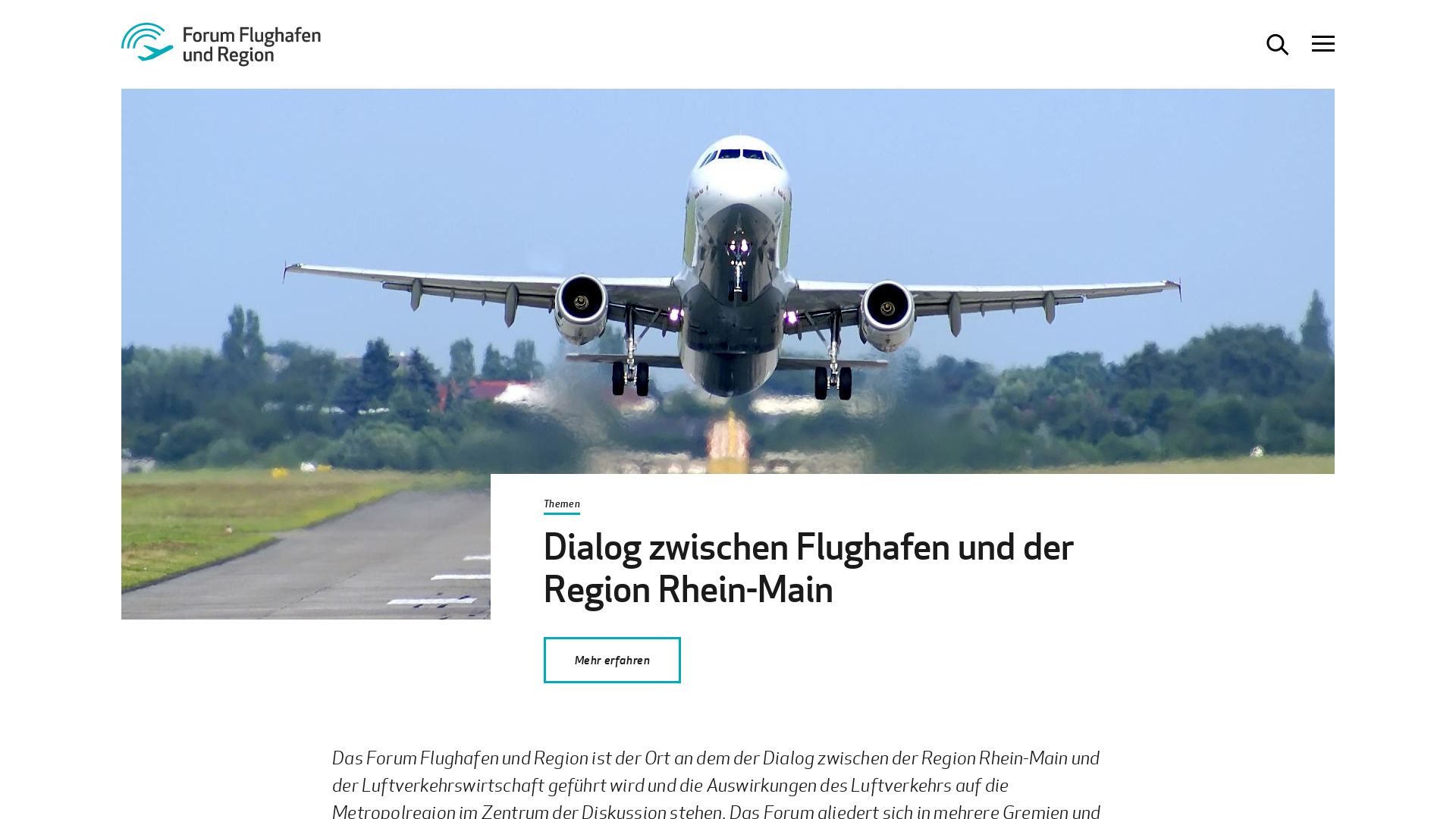 Forum Flughafen und Region