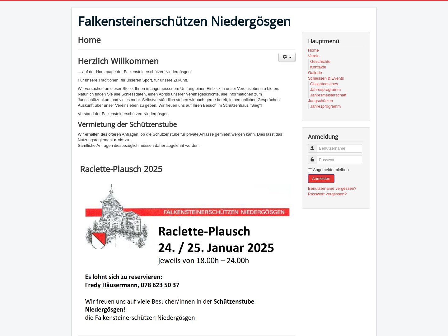 Falkensteinerschützen Niedergösgen