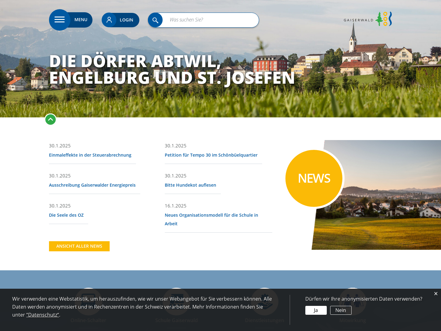 Gemeinde Gaiserwald, offizielle Seite
