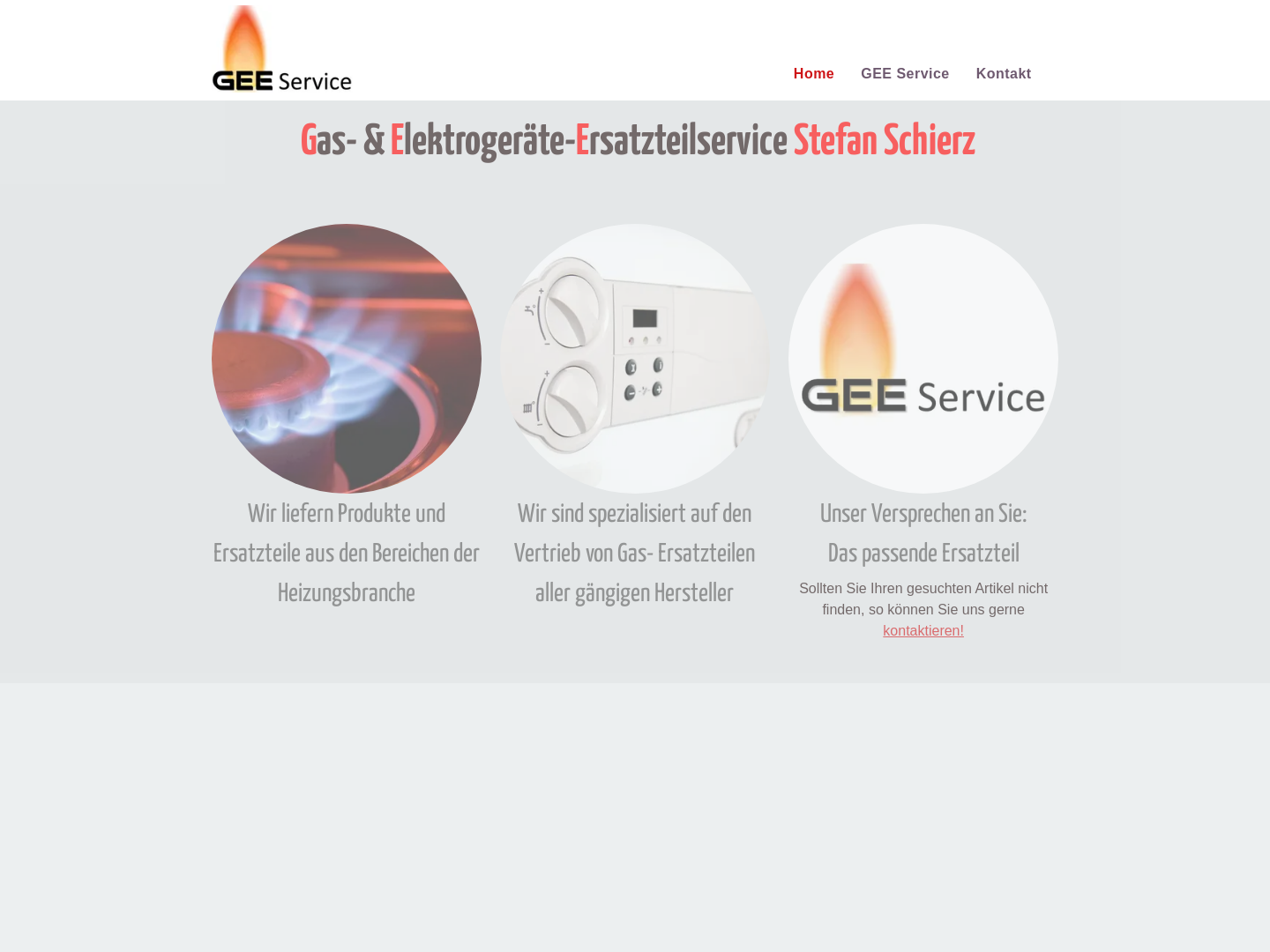 Gas- & Elektrogeräte Ersatzteilservice
