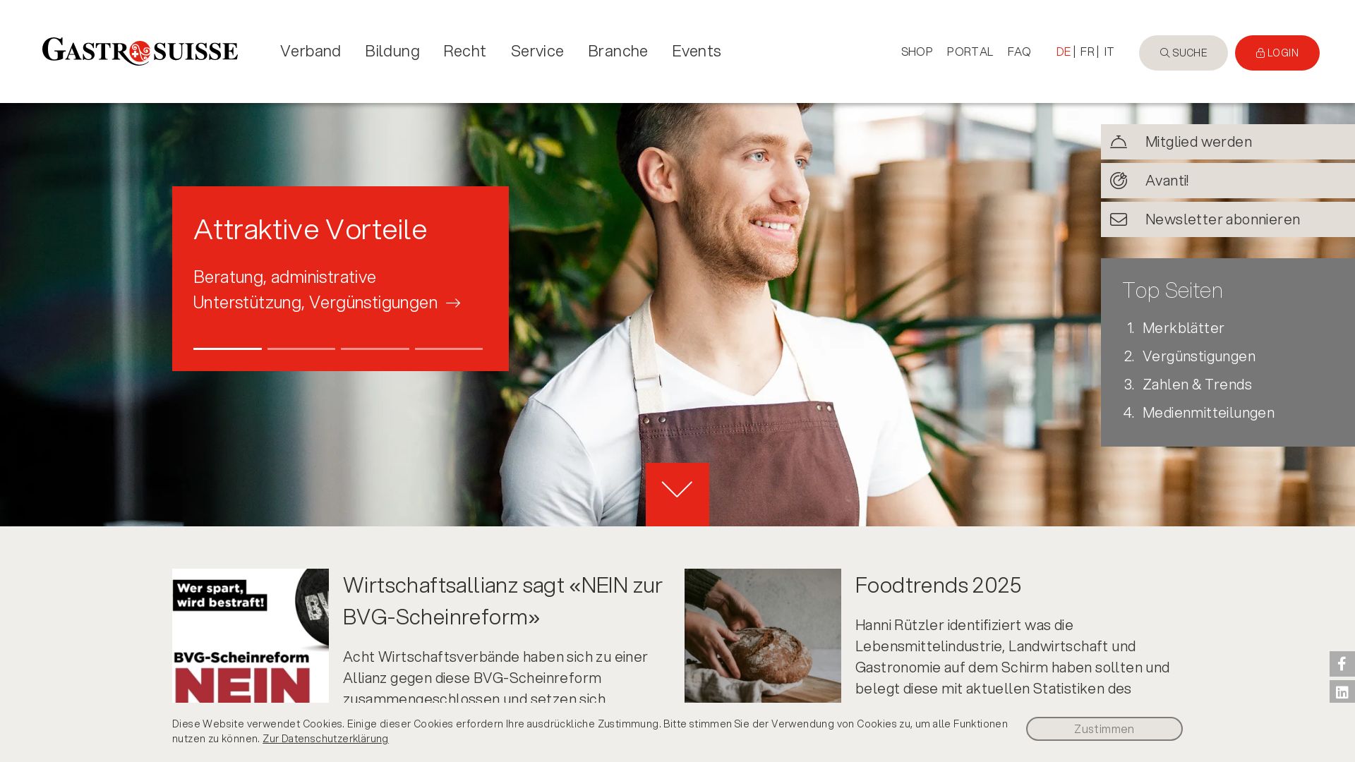 GastroSuisse - Arbeitgeber-Verband für Hotellerie und Restauration in der Schweiz