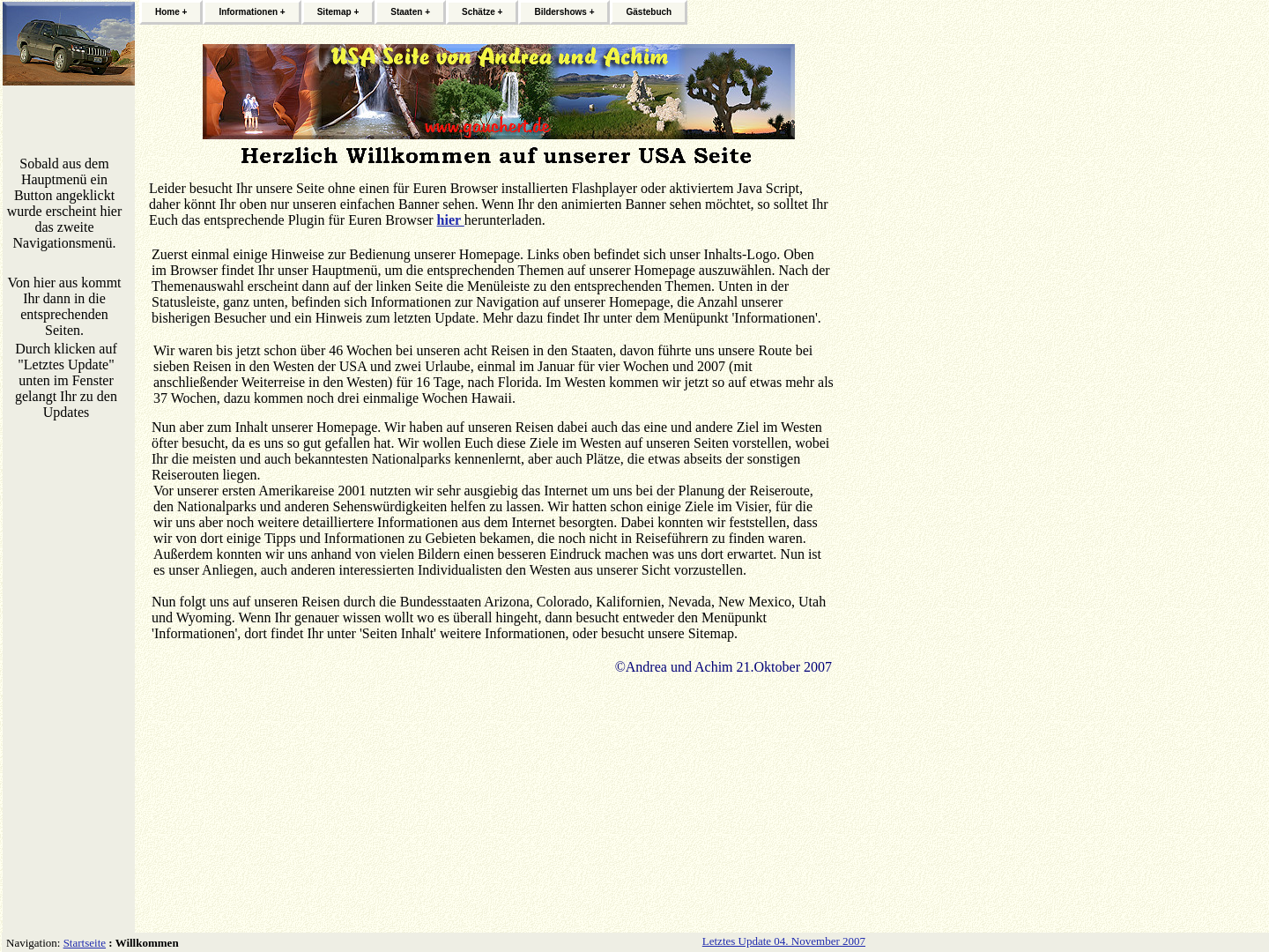 Unsere USA Seite [Andrea und Achim]
