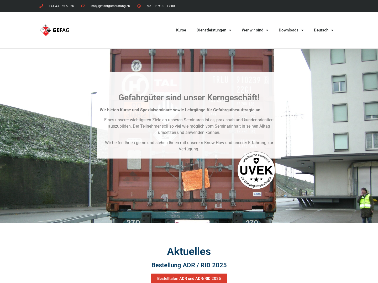 Gefag Gefahrgutausbildung und -Beratungs AG