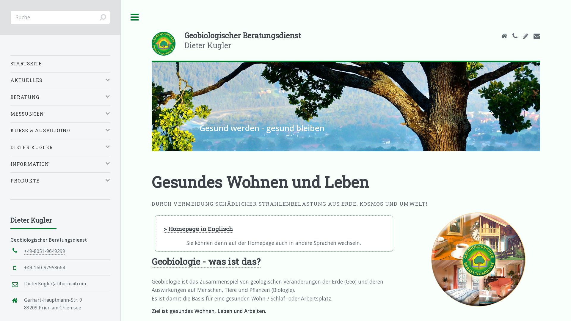 Geobiologischer Beratungsdienst