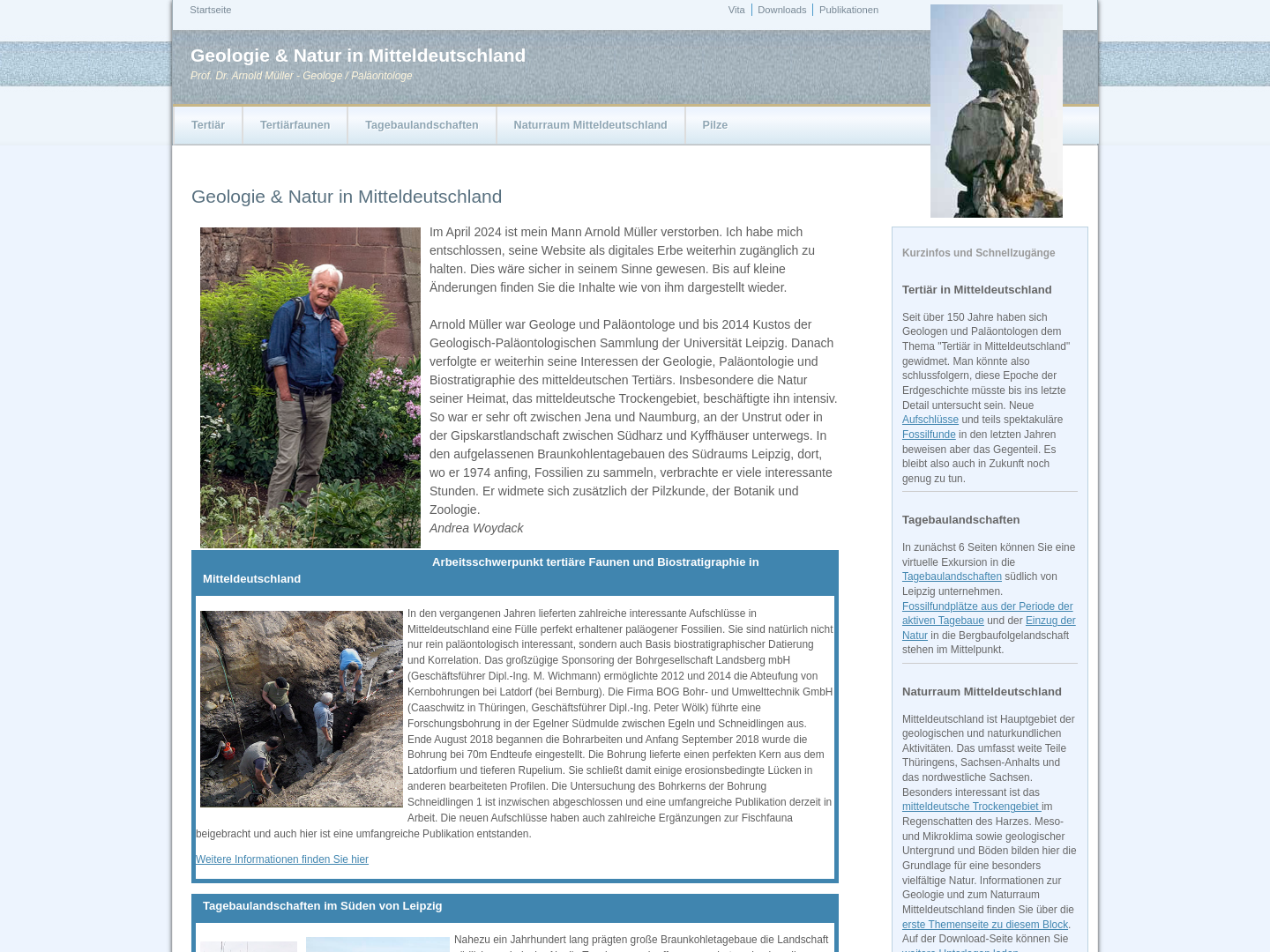 Geologie und Natur Mitteldeutschlands - Prof. Dr. Müller