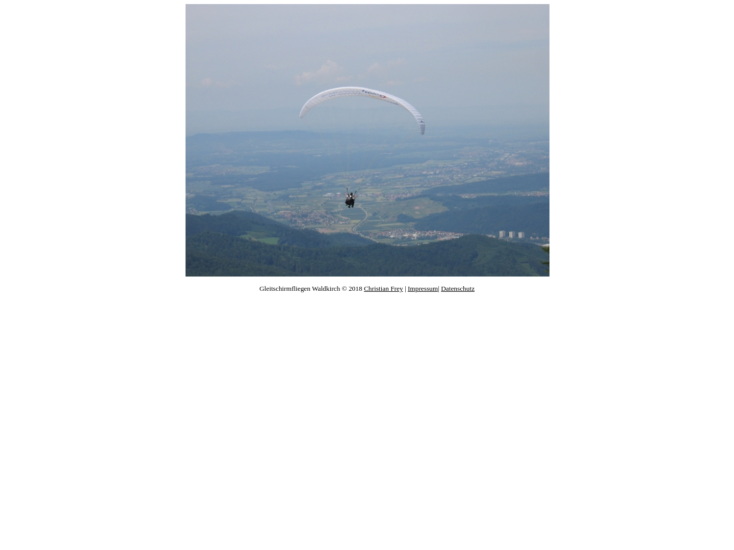 Gleitschirmfliegen in Waldkirch
