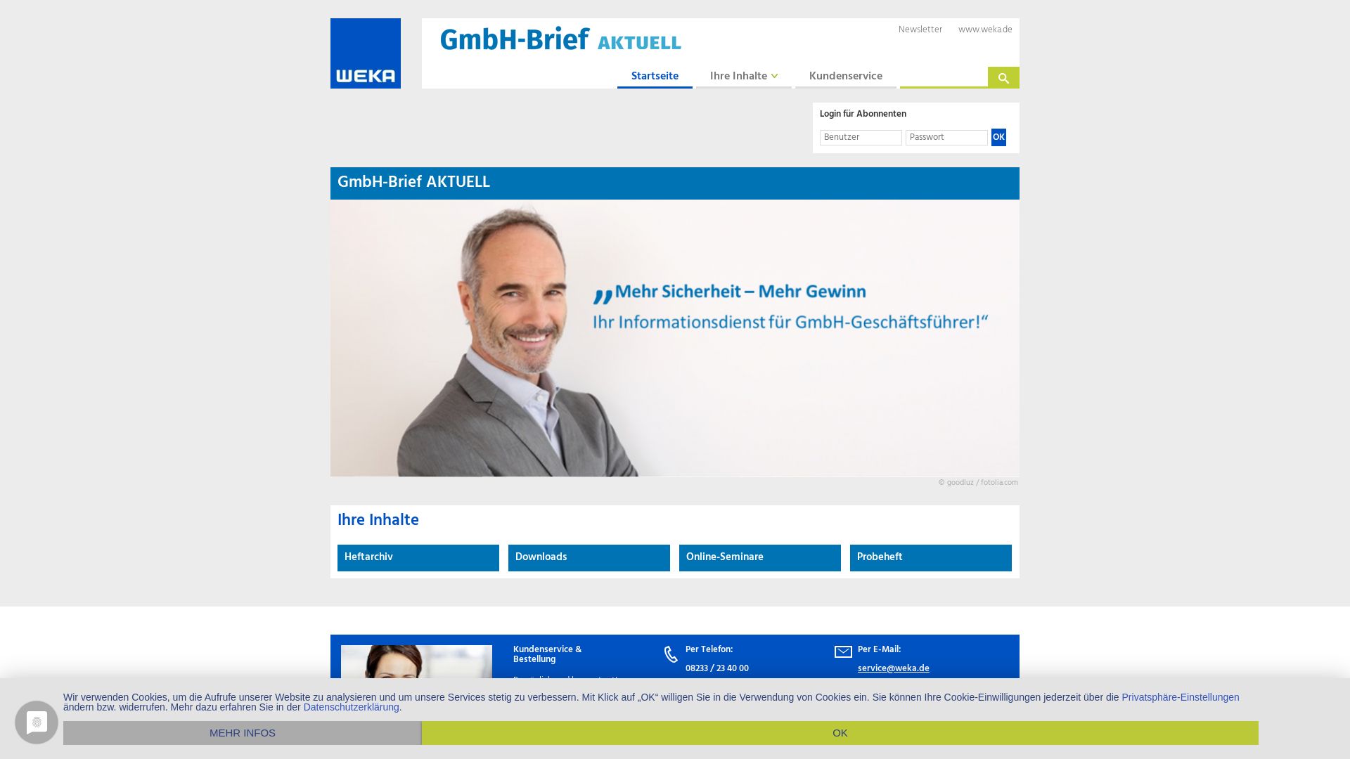 GmbH-Brief  by GWI, Weka Media GmbH & Co. KG