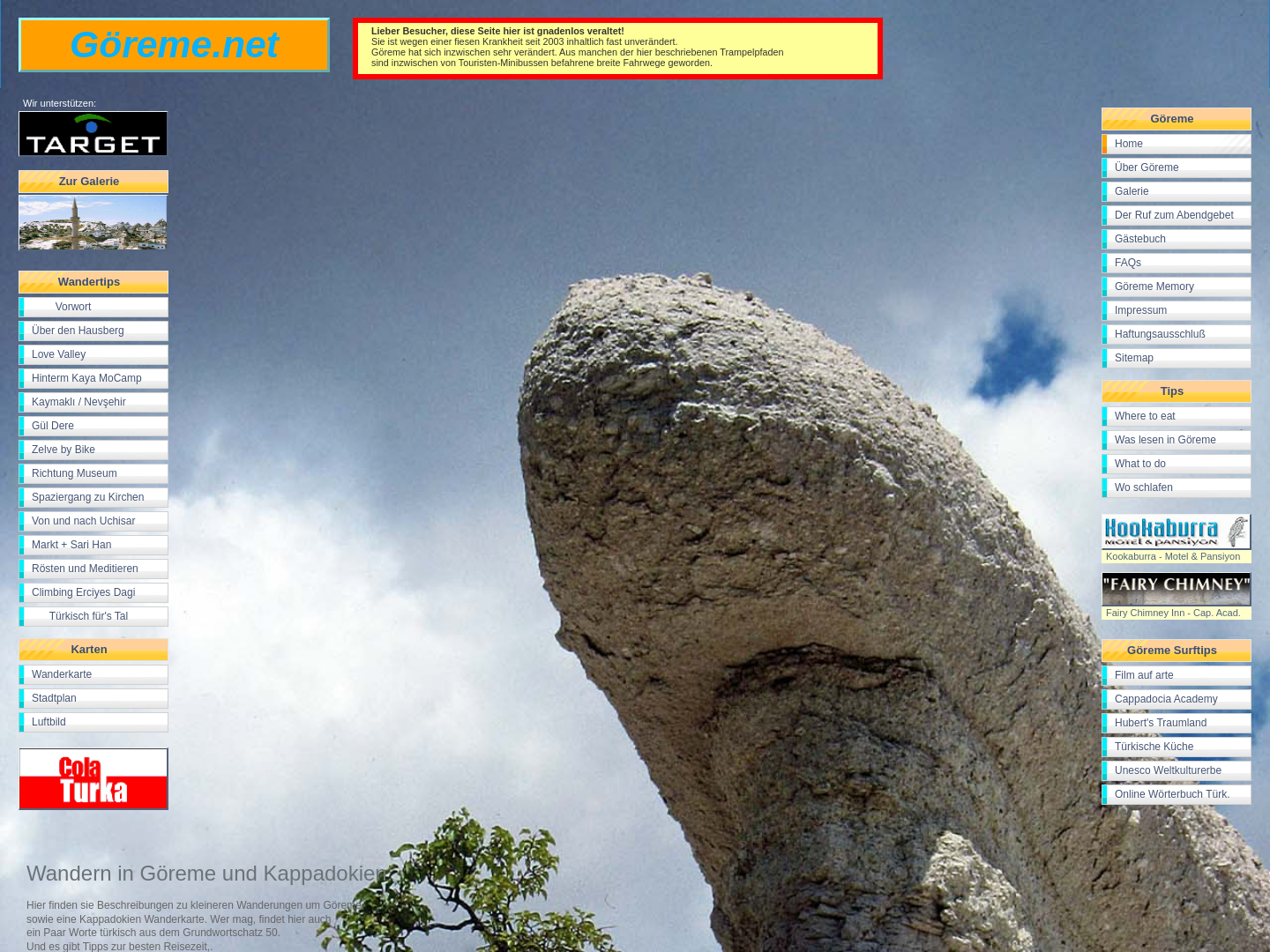 Landkarte und Wandertipps für Göreme in Kappadokien [Martin Wardein]