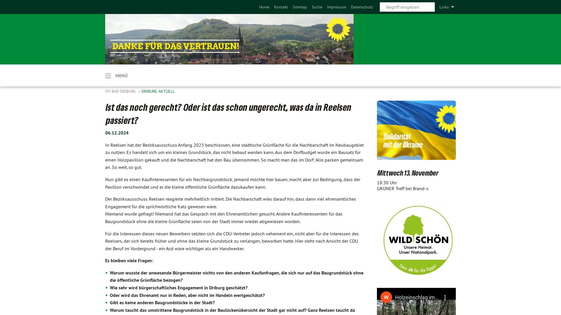 Bündnis 90/Die Grünen Bad Driburg