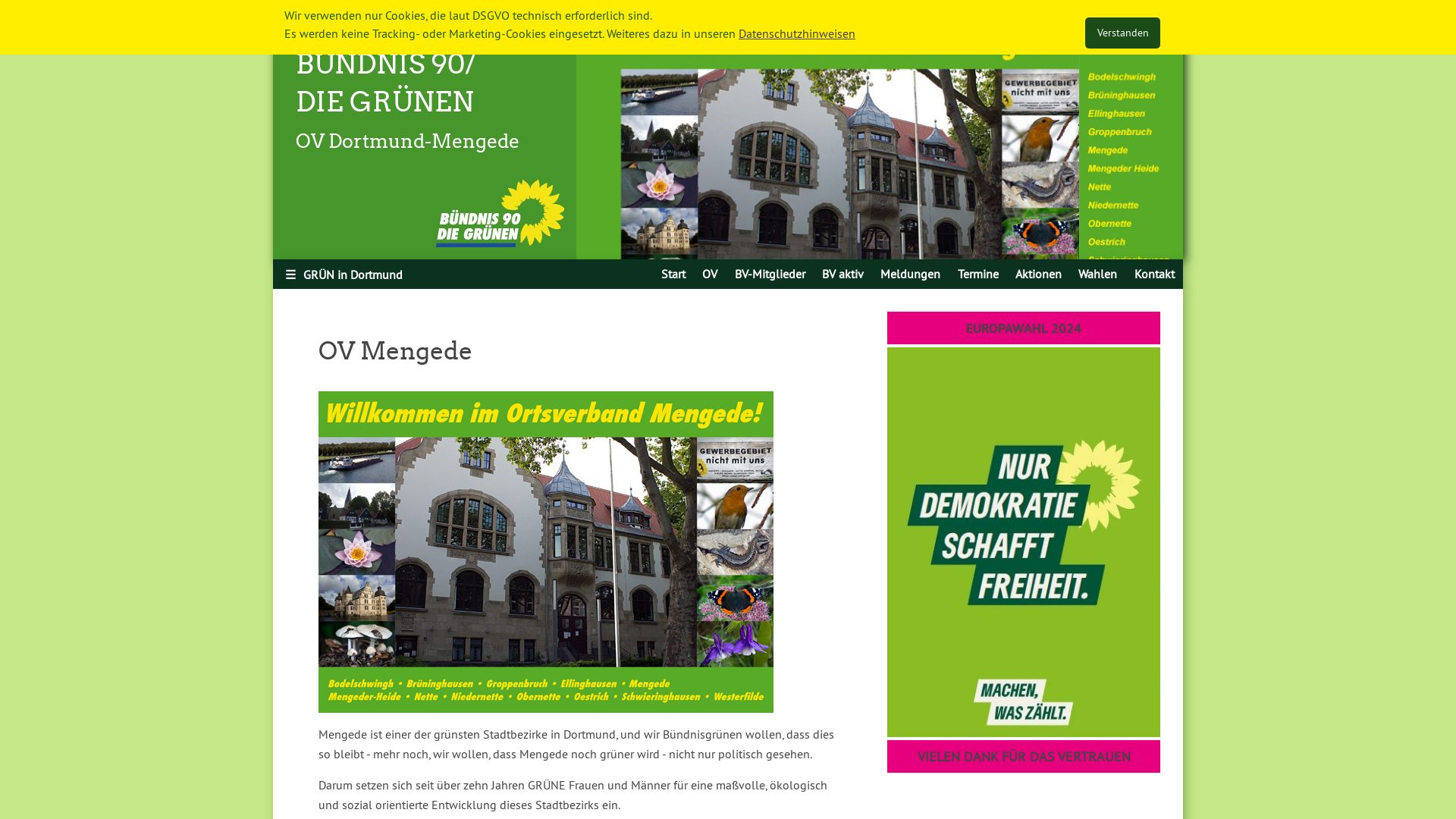 Bündnis 90/Die Grünen, Ortsverband Dortmund-Mengede