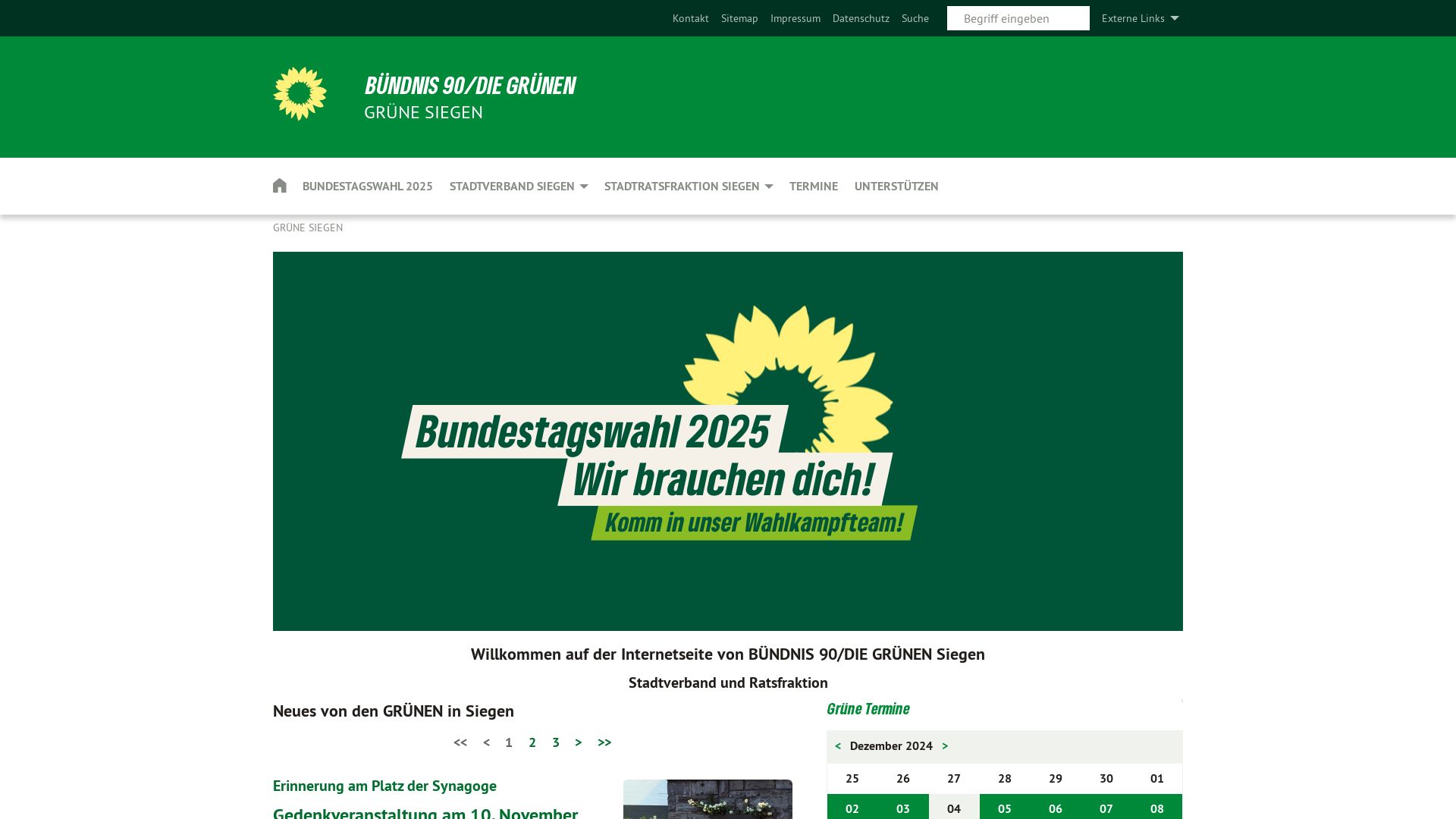 Bündnis 90/Die Grünen Ratsfraktion Siegen