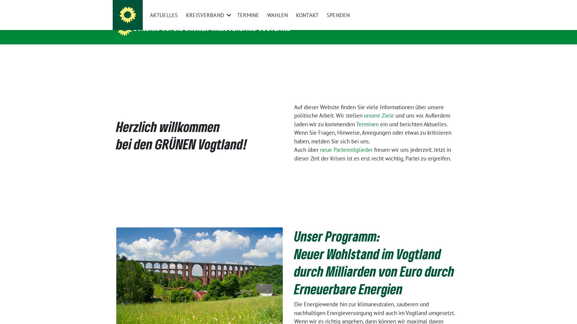 Bündnis 90/Die Grünen Kreisverband Vogtland