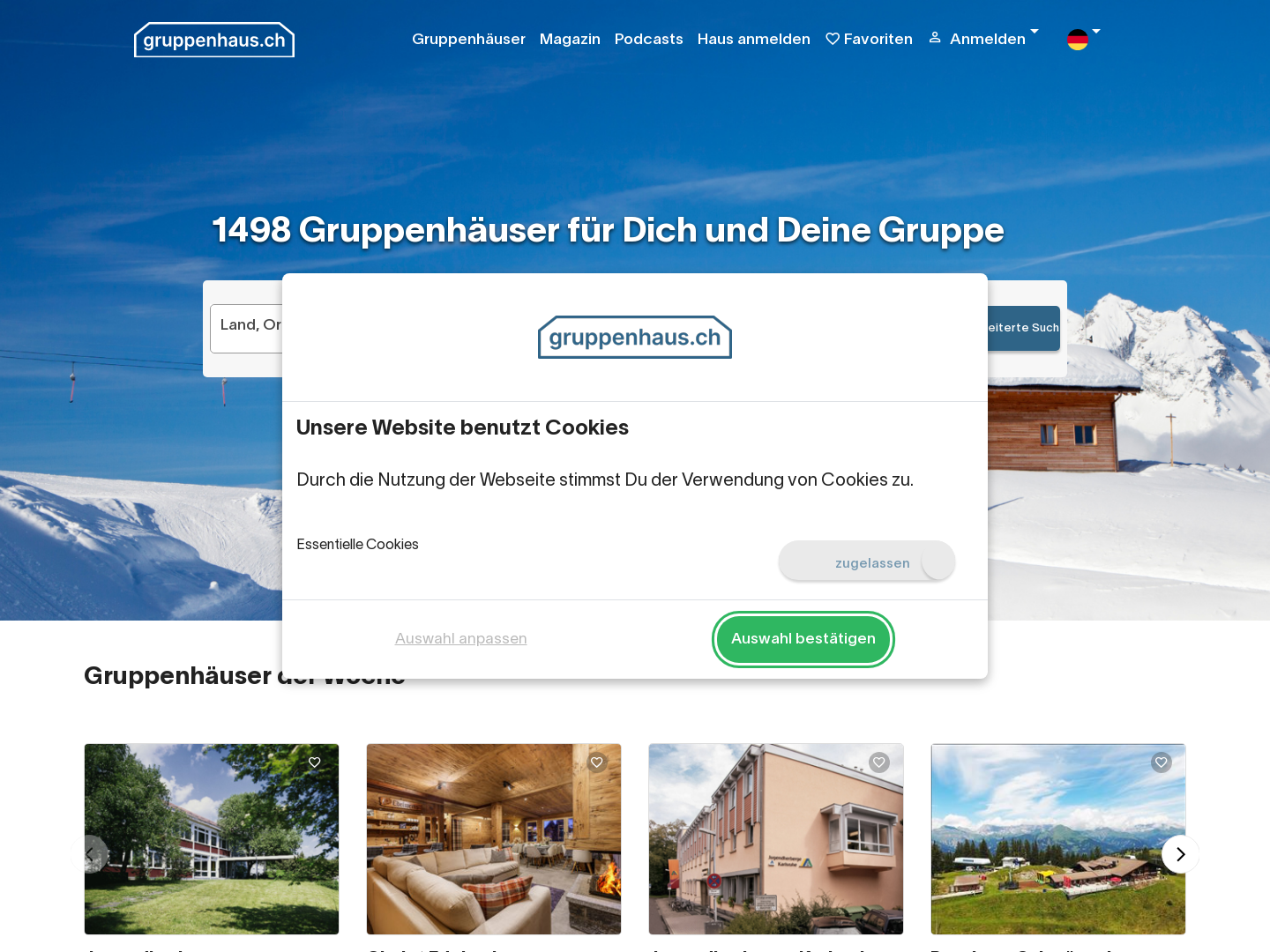Gruppenhaus Schweiz