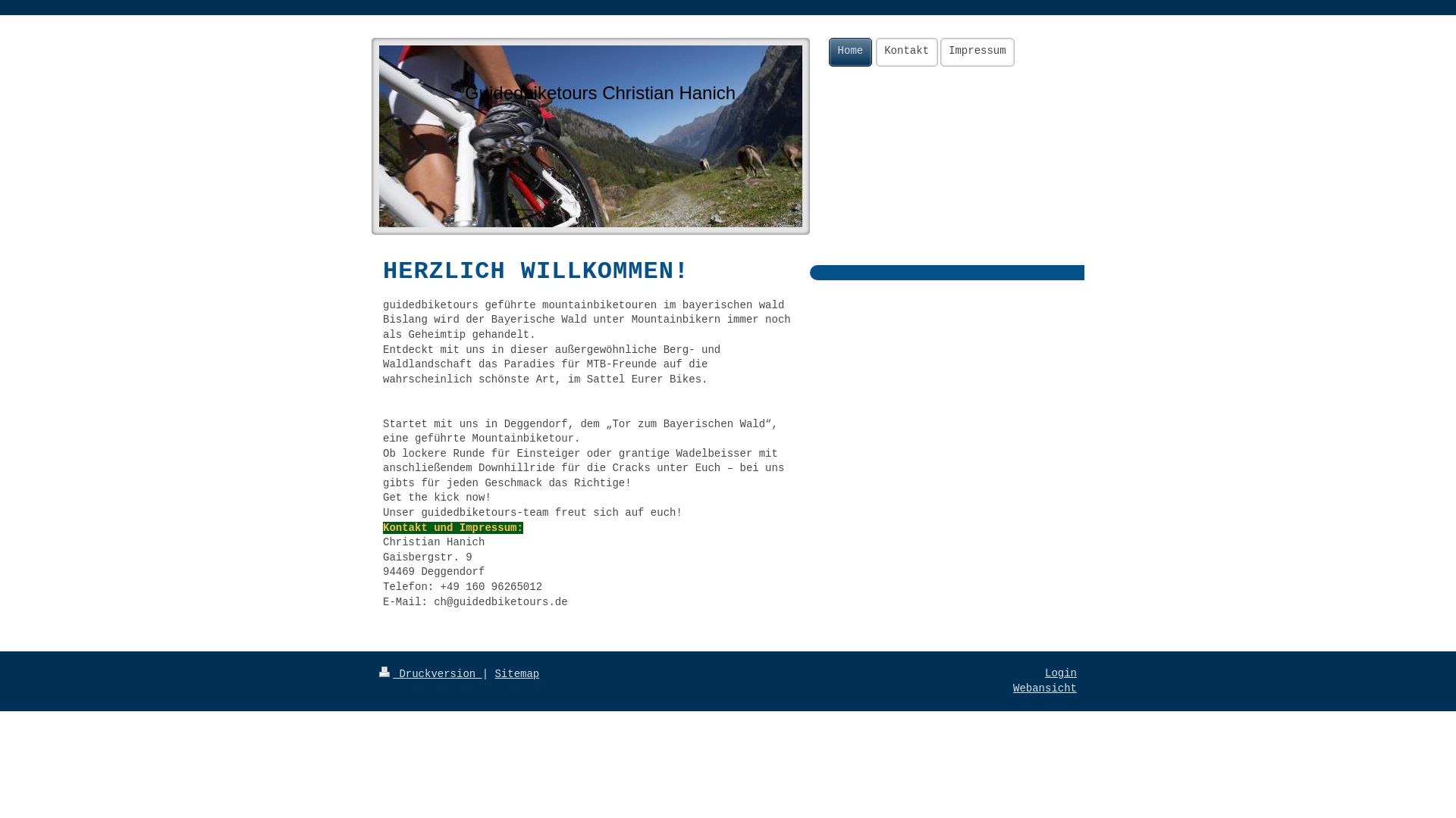Christian Hanich & Patrick Messerer, Guidedbiketours