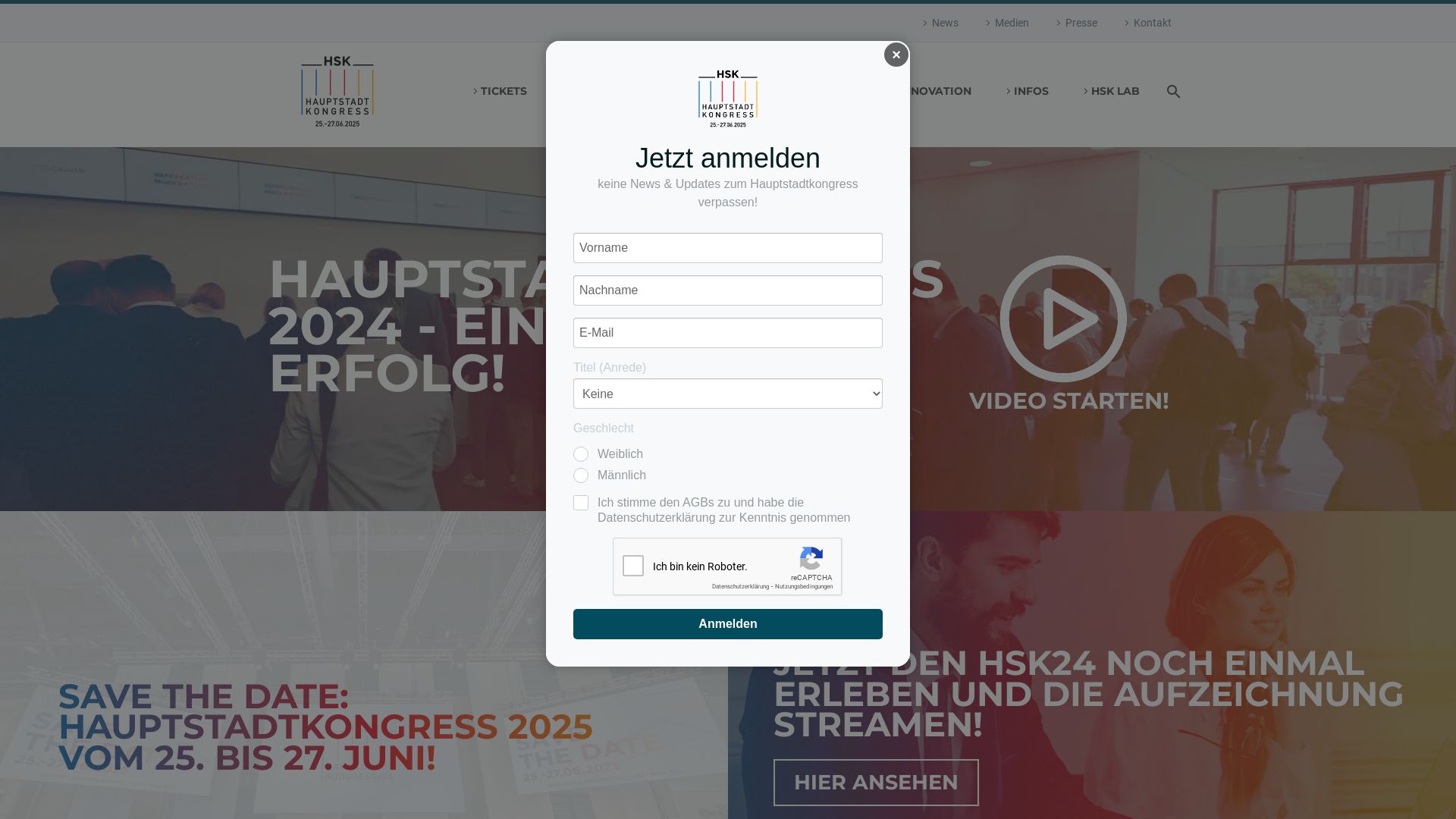 Der Hauptstadtkongress Medizin und Gesundheit 2002
