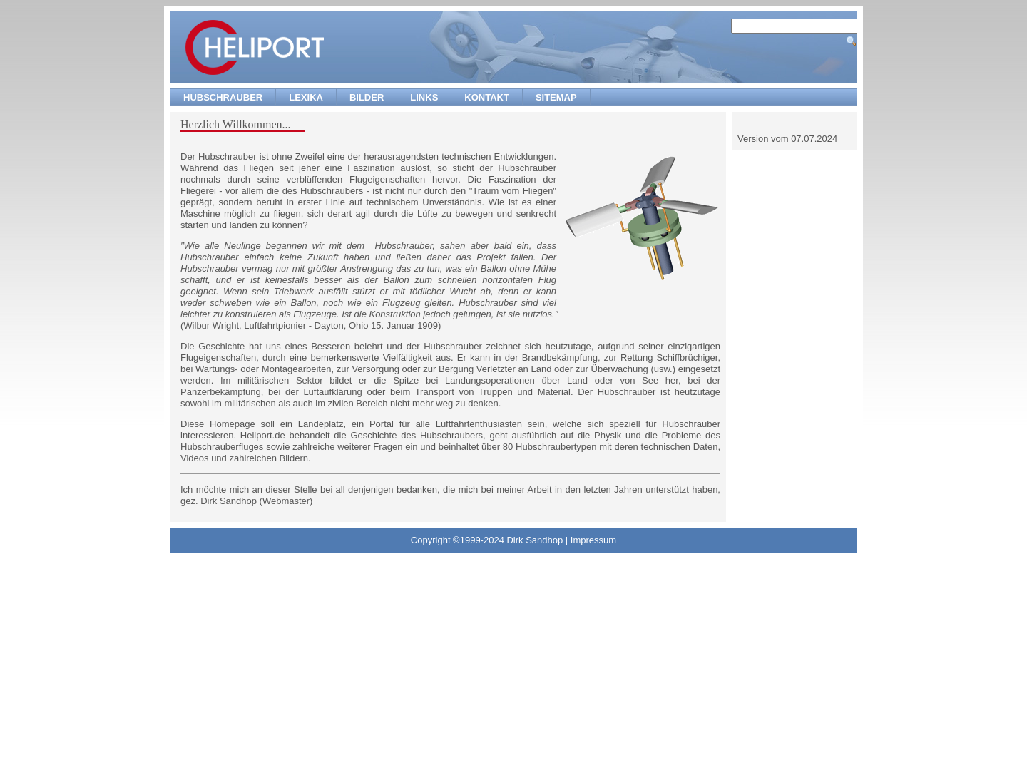 Die Hubschrauber Seite