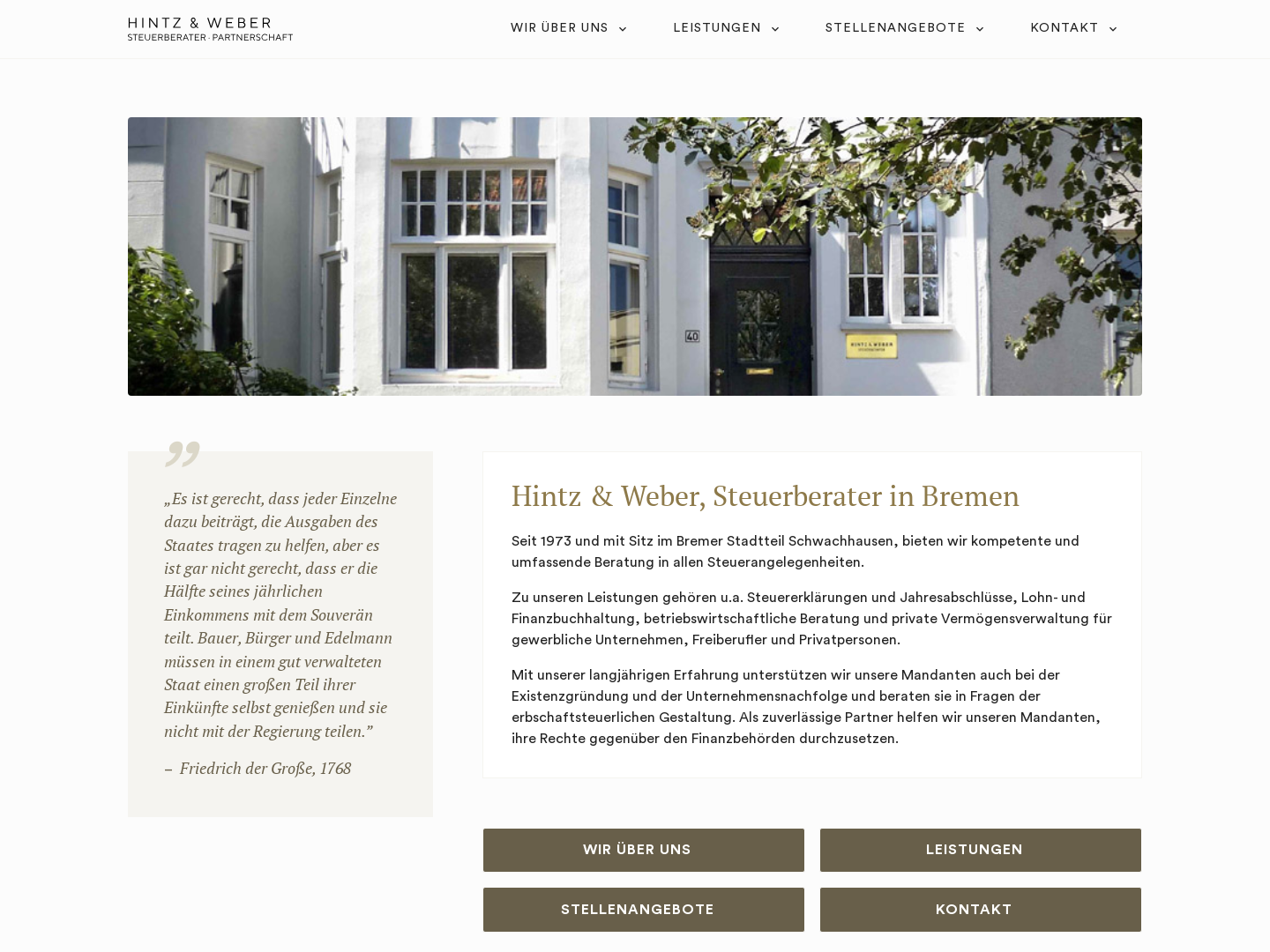 Hintz und Weber Steuerberater Partnerschaft