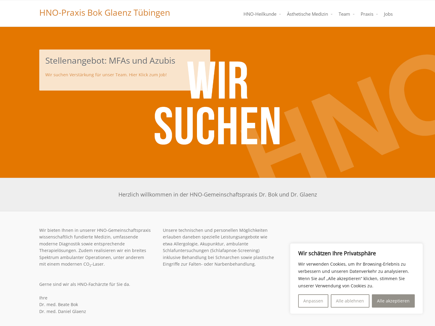 HNO-Gemeinschaftspraxis Dr. med. Beate Bok, Dr. med. Daniel Glaenz