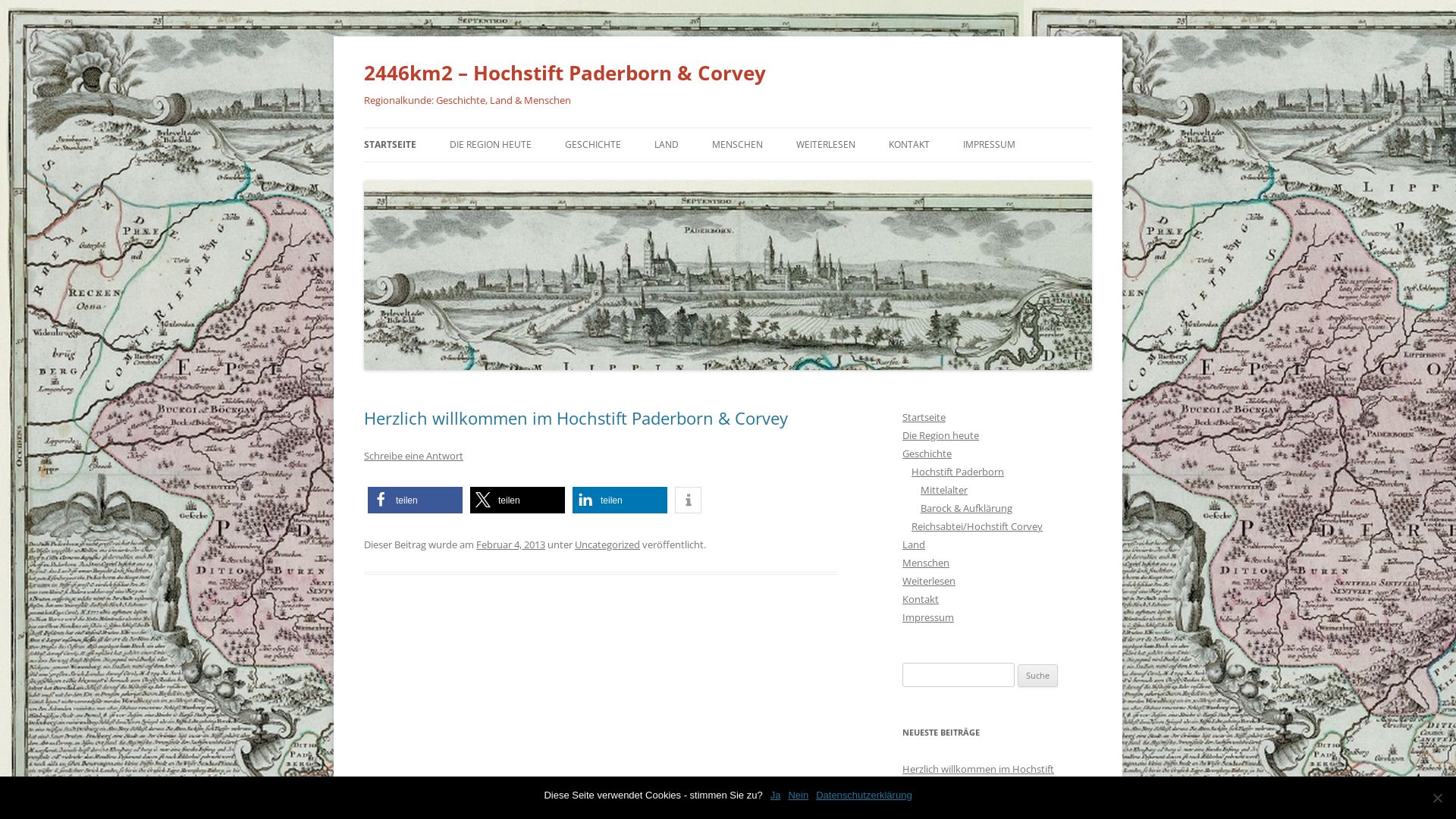 Fürstbistum Paderborn - Hochstift Paderborn