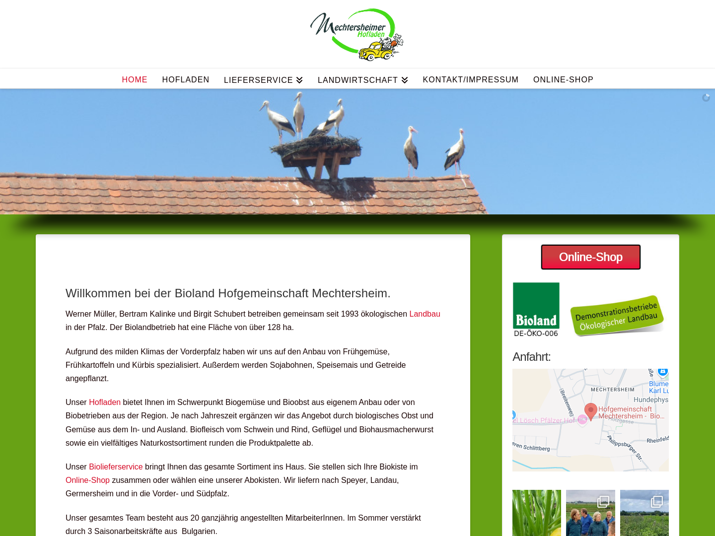 Bioland Bauernhof Hofgemeinschaft Mechtersheim