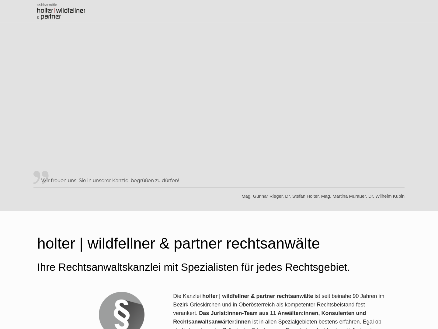 Rechtsanwälte und Strafverteidiger Holter und Wildfellner, Grieskirchen