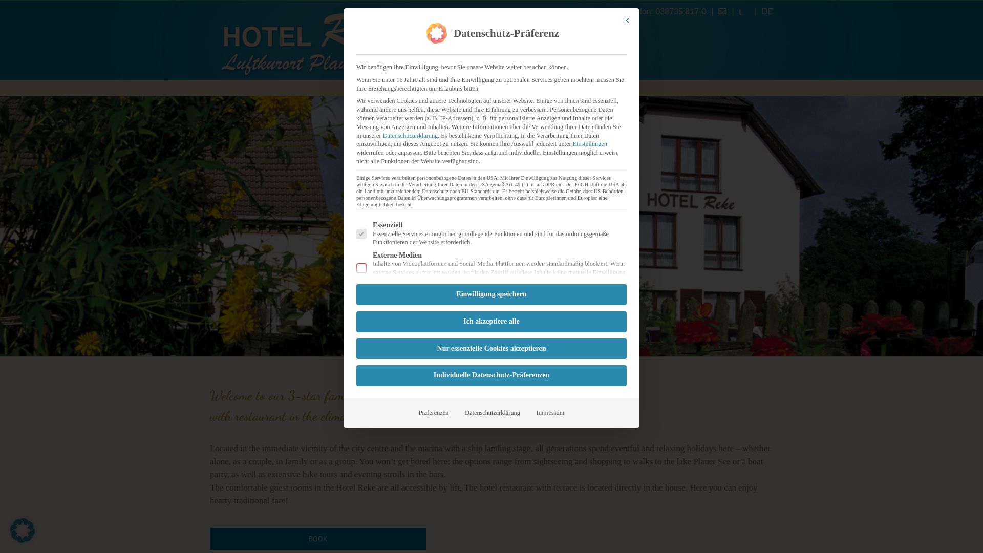 Hotel Reke in Plau am See