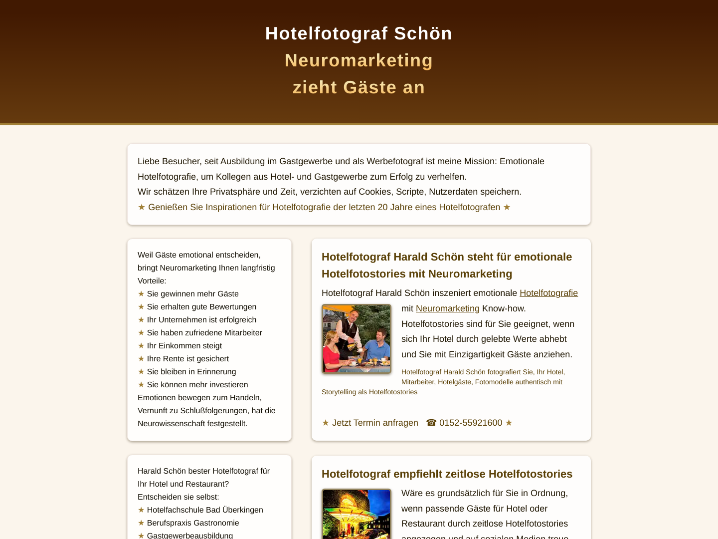 Hotelfotograf, Harald Schön