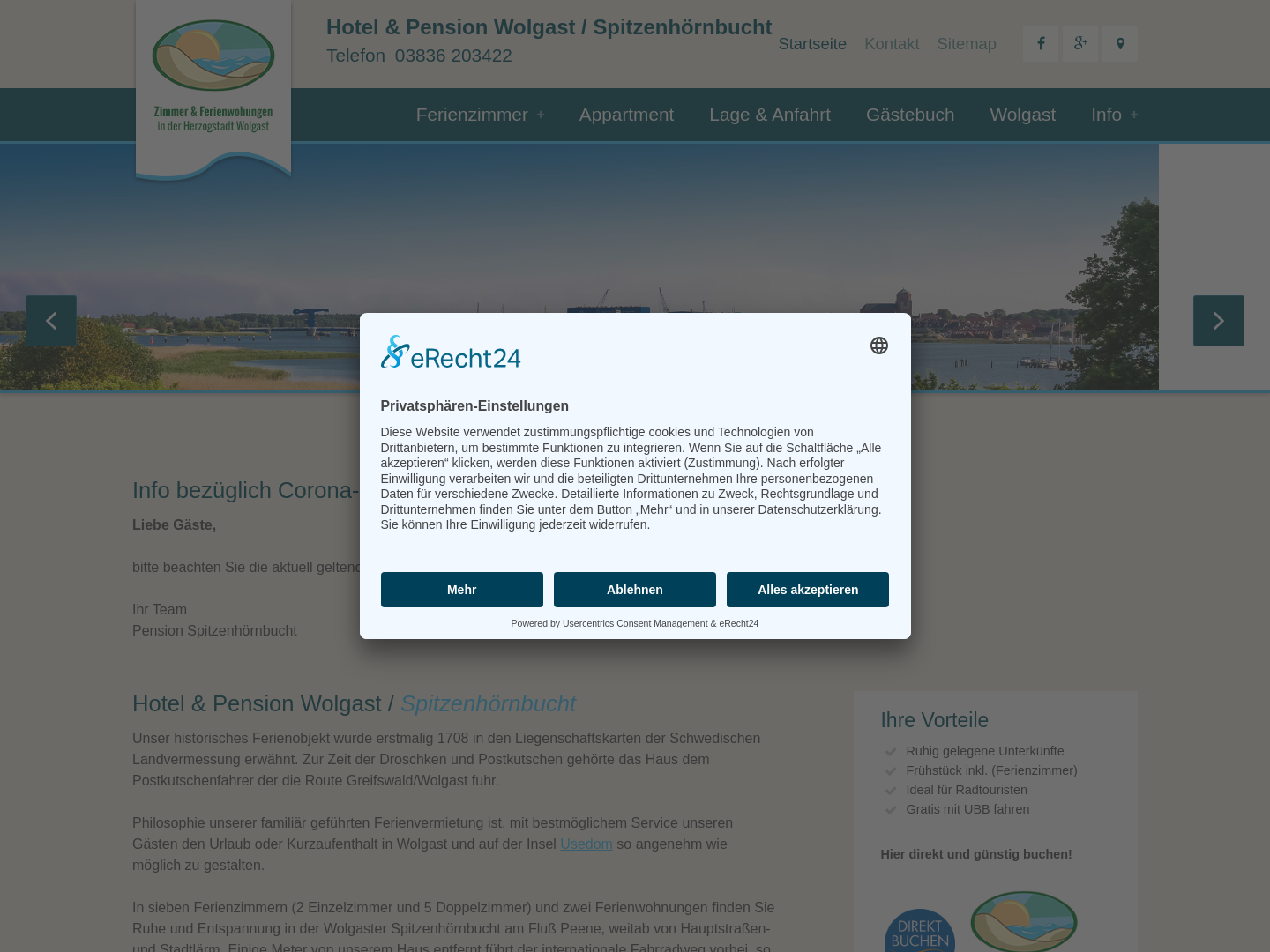Hotel und Pension Wolgast