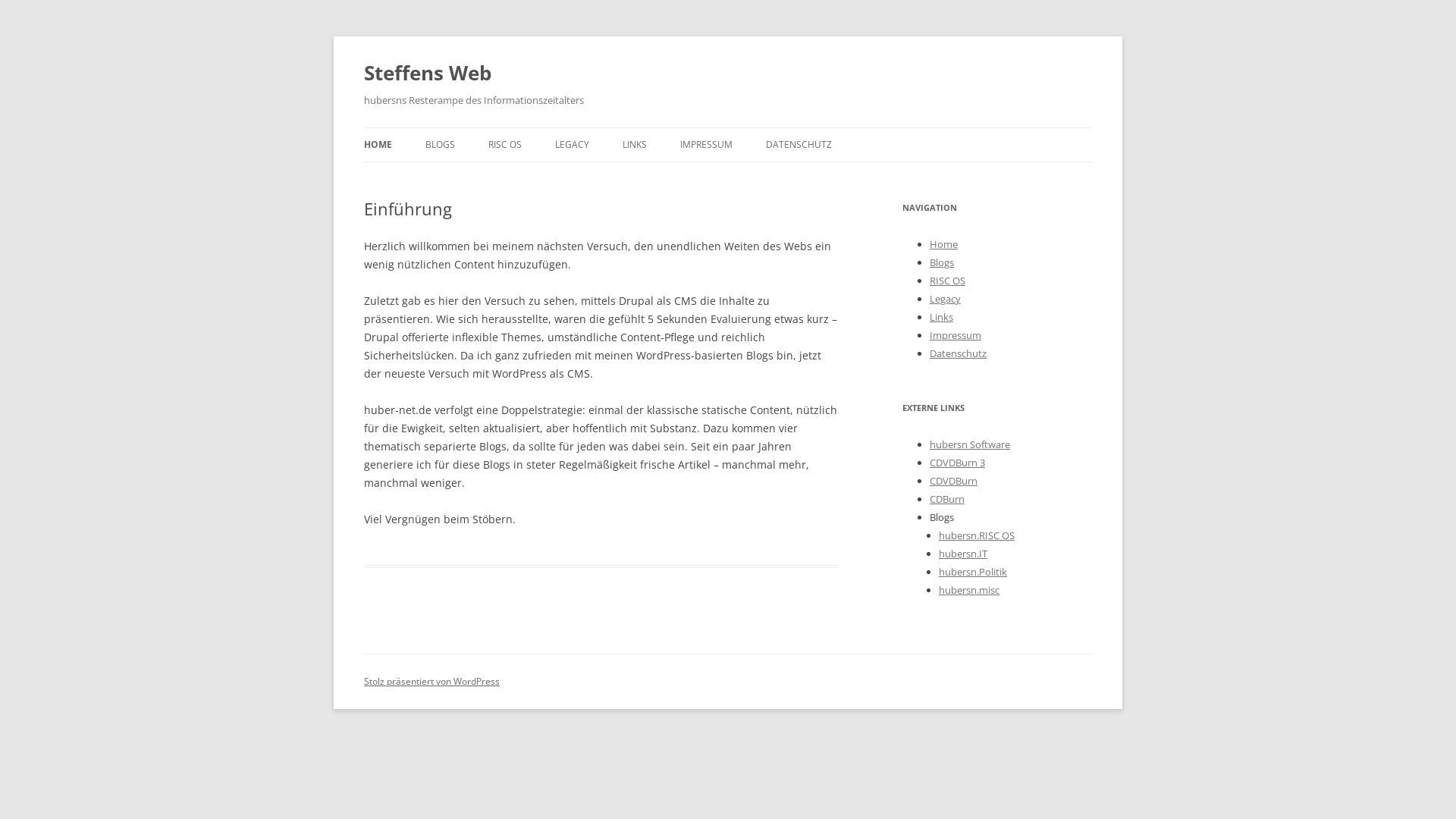 Steffen Hubers Homepage