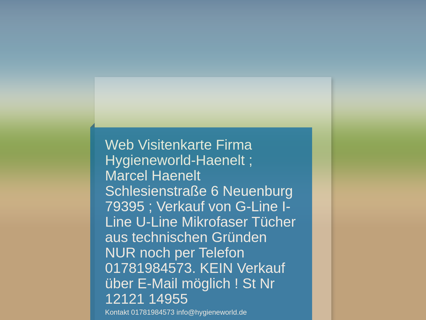 Hygieneworld, Werner Czioska