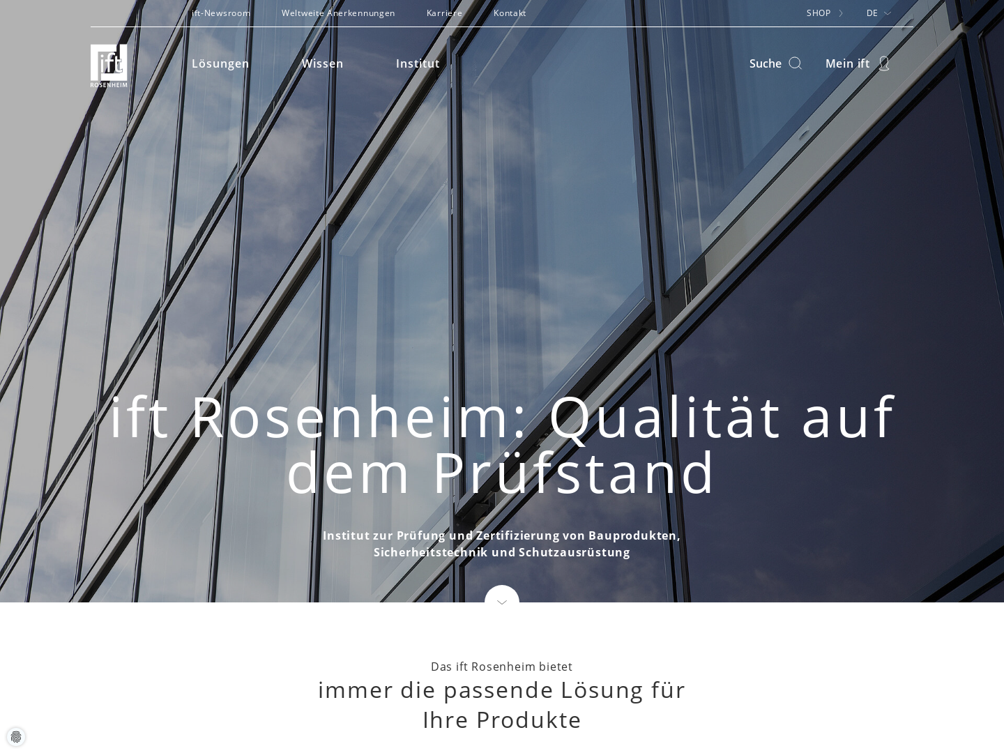 Institut für Fenstertechnik (IFT)