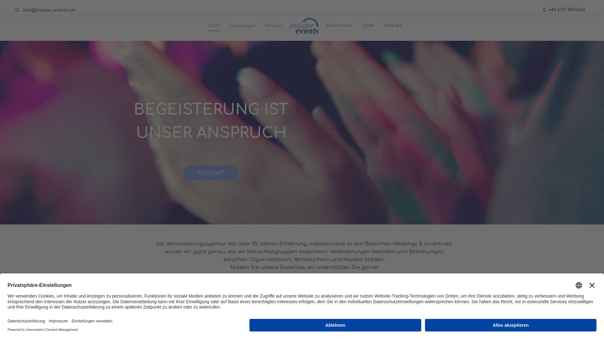 Insider events, Frank Lohmüller + Christel Teichmann GbR