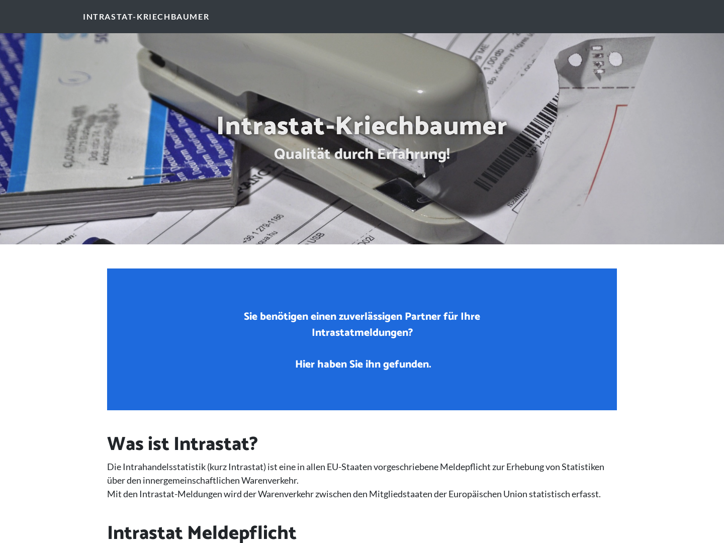 Intrastat-Meldungen - Susanne Kriechbaumer