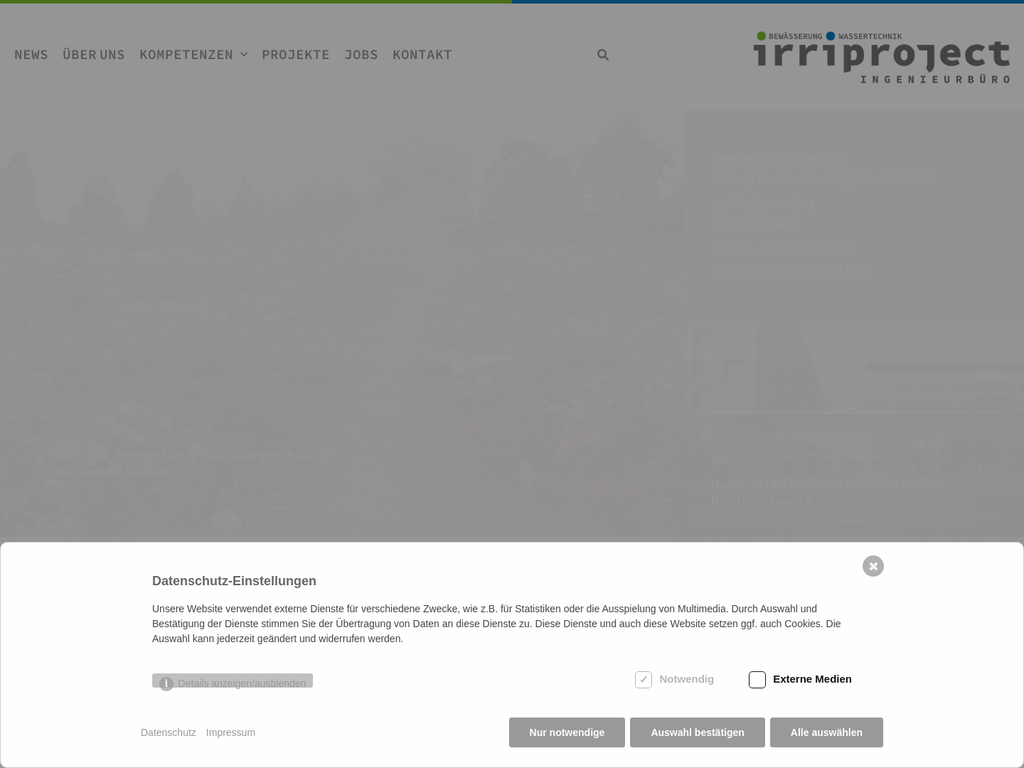 Irriproject Ingenieurbüro für Bewässerungsplanung und Projektierung