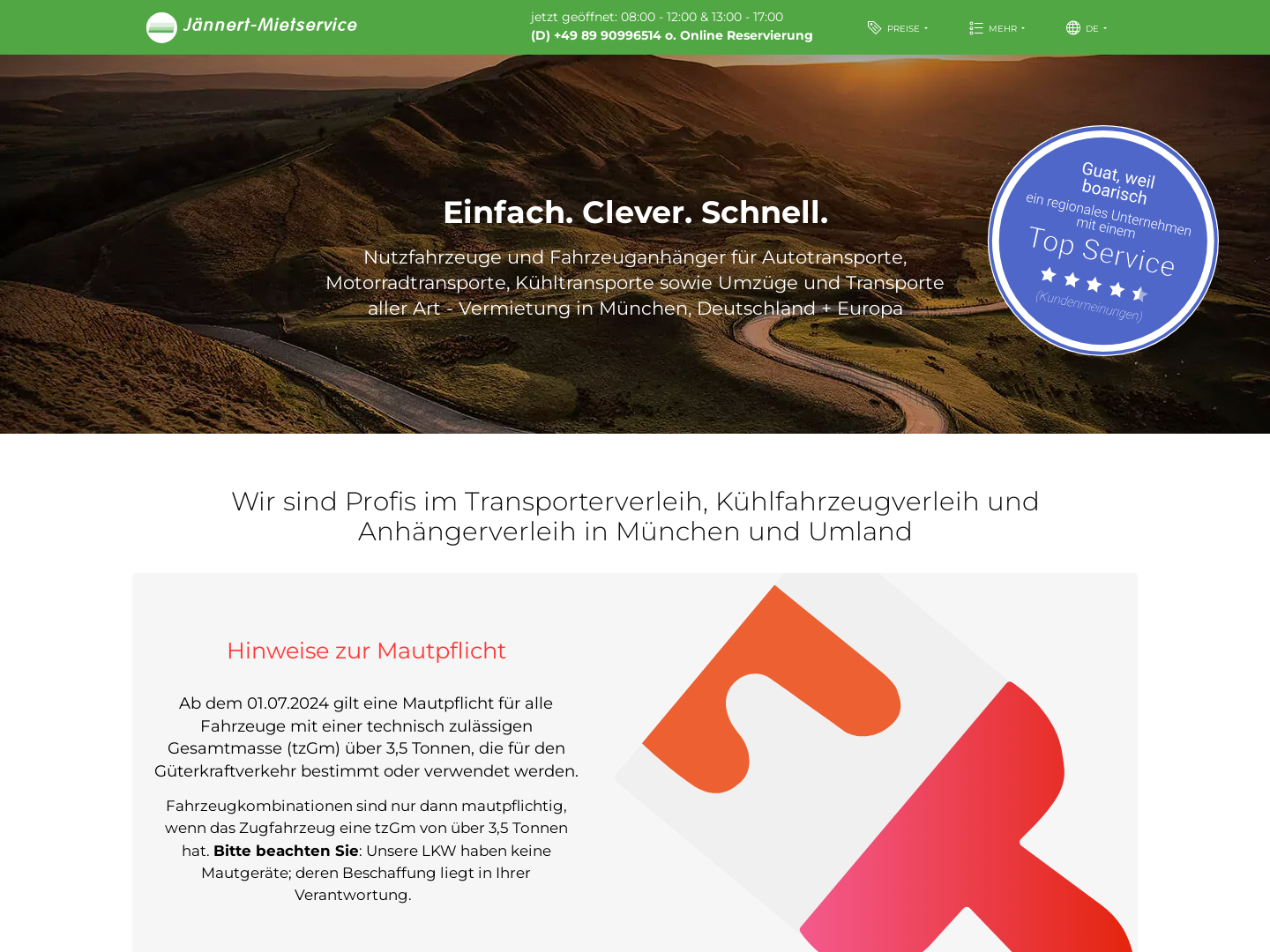 Anhänger Mietservice
