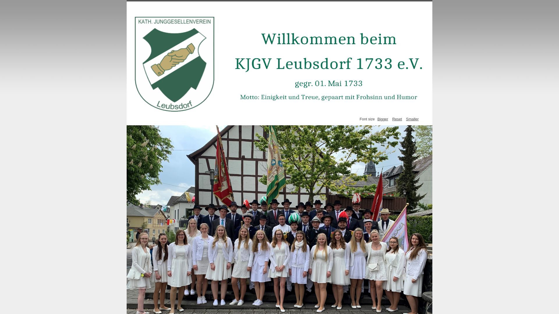 Katholischer Junggesellenverein Leubsdorf 1733
