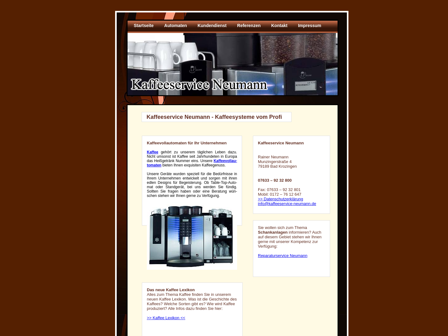 Kaffeeservice Neumann - Inh. Rainer Neumann